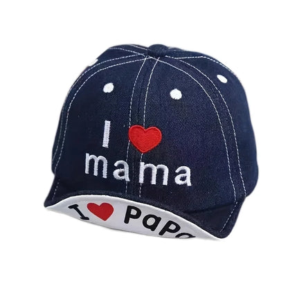 Baby Boys Girls Summer Soft Brim Baseball Cap | Adjustable Denim Sun Hat for Infant 6-24M