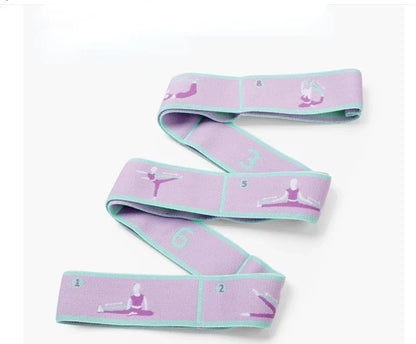 Yoga Stretching Belt | Elastic Resistance Band with Loop Design for Pilates