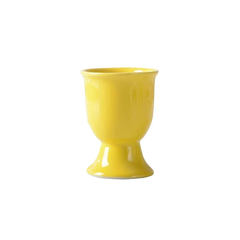 Egg Cup Holders Candy Color | Ceramic Creative Serving Cups Breakfast
