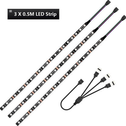 RGB Gaming LED Strip Splitter Kit | 12V Aura Sync for PC Case