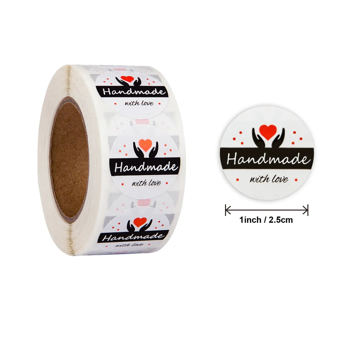 500pcs Handmade With Love Stickers | Baking Label Wedding Party Decoration Envelope Seal