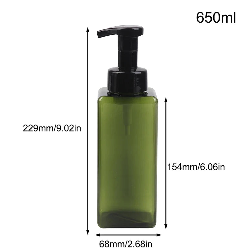 Portable Foam Soap Dispenser | Manual Press Pump Bottle for Bathroom and Travel