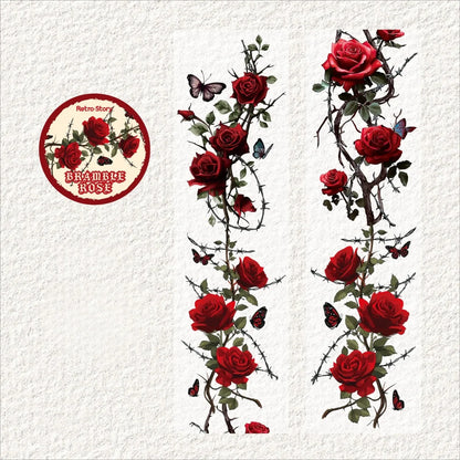 Floral Theme Decorative Adhesive Tapes | Scrapbooking and Craft Stickers