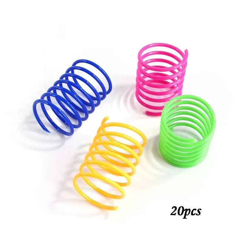 Colorful Cat Spring Toys – Durable Coil Play for Kittens
