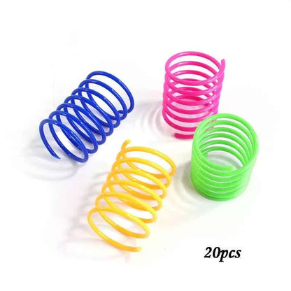 Colorful Cat Spring Toys – Durable Coil Play for Kittens