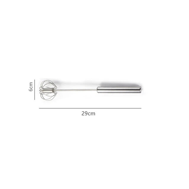 Semi-Automatic Egg Beater | 304 Stainless Steel Manual Hand Mixer