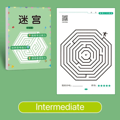 Kid's Maze Game Book | Educational Learning Toy for Concentration Training