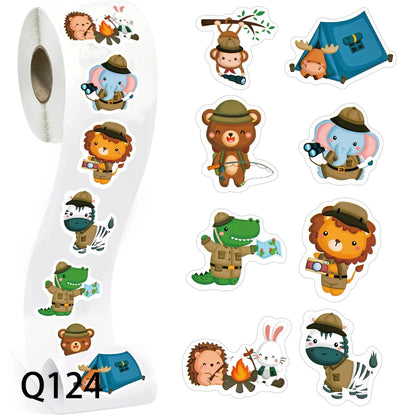 Cute Animal Roll Stickers | Fun Decorative Labels for Kids