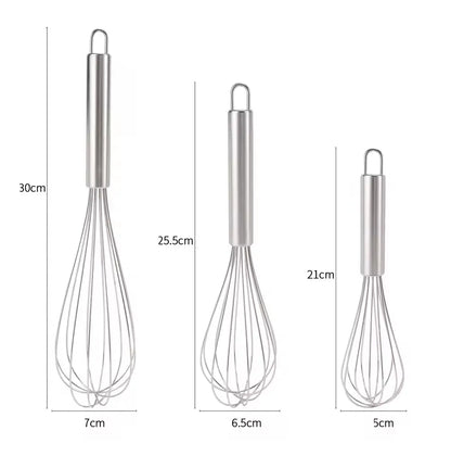 Manual Rotary Egg Beater | Stainless Steel Hand Whisk for Kitchen Baking