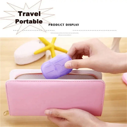 200/100PCS Travel Soap Paper Disposable Convenient Soap Paper Washing Hand Clean Scented Mini Slice Soaps Bathroom Accessories