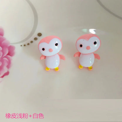 Handmade Polymer Clay Animal Earrings | Cute Dinosaur Cat Dog Stud Earrings for Women
