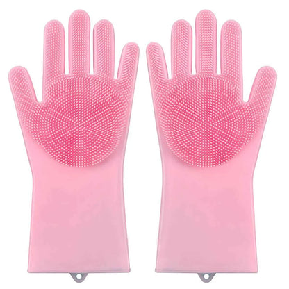 Premium Silicone Bathing Gloves for Dogs and Cats