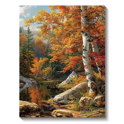 5D Diamond Art Painting Aurora Landscape DIY Mosaic Embroidery Kit