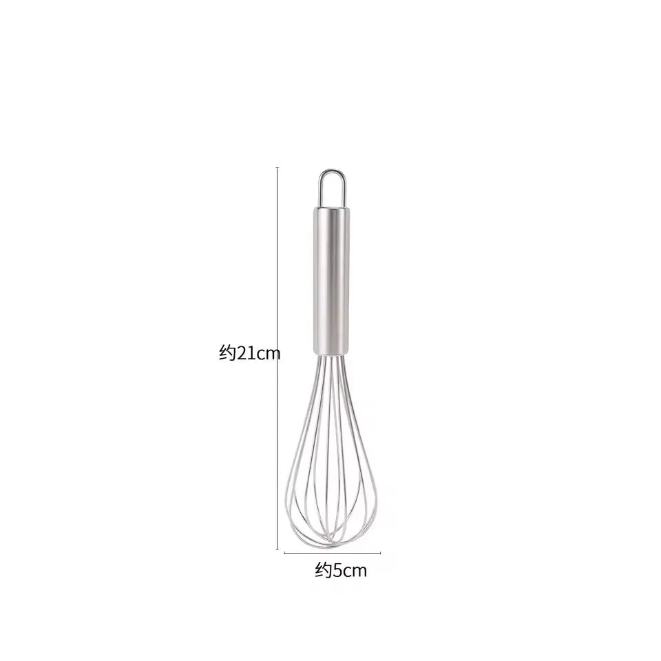 Manual Rotary Egg Beater | Stainless Steel Hand Whisk for Kitchen Baking