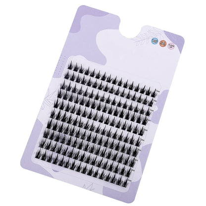 160 Pcs Wheat-Ear Shape Fake Eyelashes | Fine Stem DIY Eyelash Extension Clusters