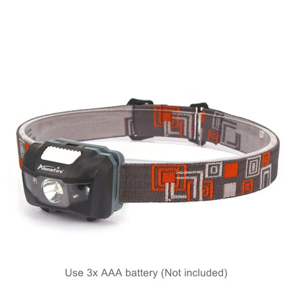 Alonefire HP30 3W LED Headlamp | White and Red Strobe Light for Outdoor Adventures