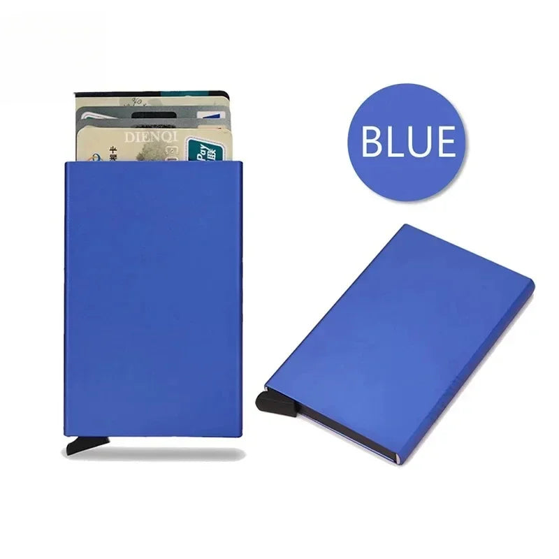 Pop Up Minimalist Smart Wallet | Thin Slim RFID Credit Card Holder for Men Women