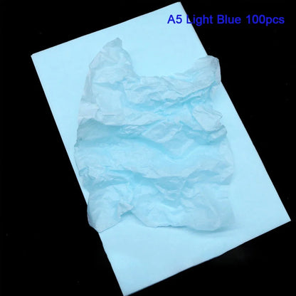 100 Sheets Multicolor Tissue Paper for Gift Wrapping | Bulk A4/A5 Translucent Craft Paper