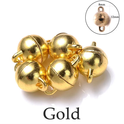 Heart Round Magnetic Clasps Set | DIY Jewelry Connector Charms