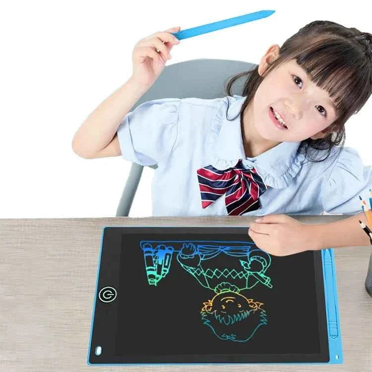 12 inch LCD Writing Tablet for Kids-Reusable Drawing Board, Eye Protection Screen, Lock Button & Instant Erase-Educational Gift