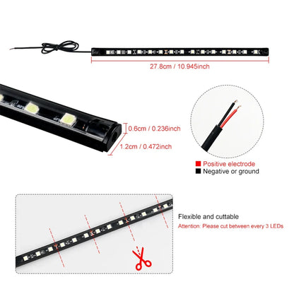 2pcs Car Ambient Lighting Strip | Waterproof 12V LED Decorative Neon Lamp for Auto Interior