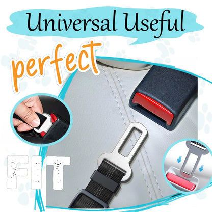 Adjustable Heavy-Duty Dog Car Seat Belt – Striped Nylon Safety Leash for Large Dogs