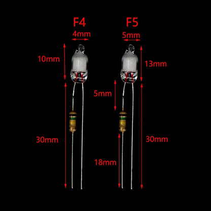 Neon Indicator Light Bulbs 10-Pack | 220V with Built-In Resistor