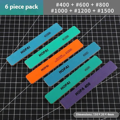 6pcs DIY Model Sanding Sticks Set | Semi-Rigid Polishing Rods for Plastic Models