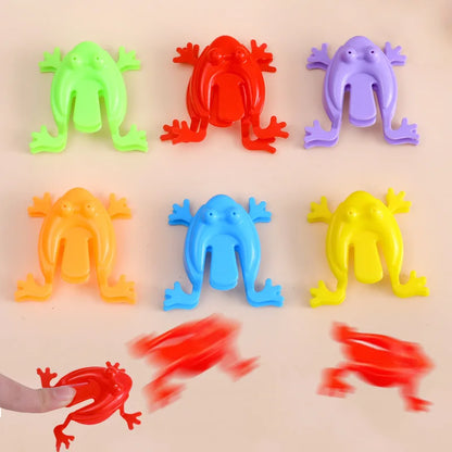 12pcs Jumping Frog Toy Set | Stress Relief Bounce Frogs for Kids and Adults