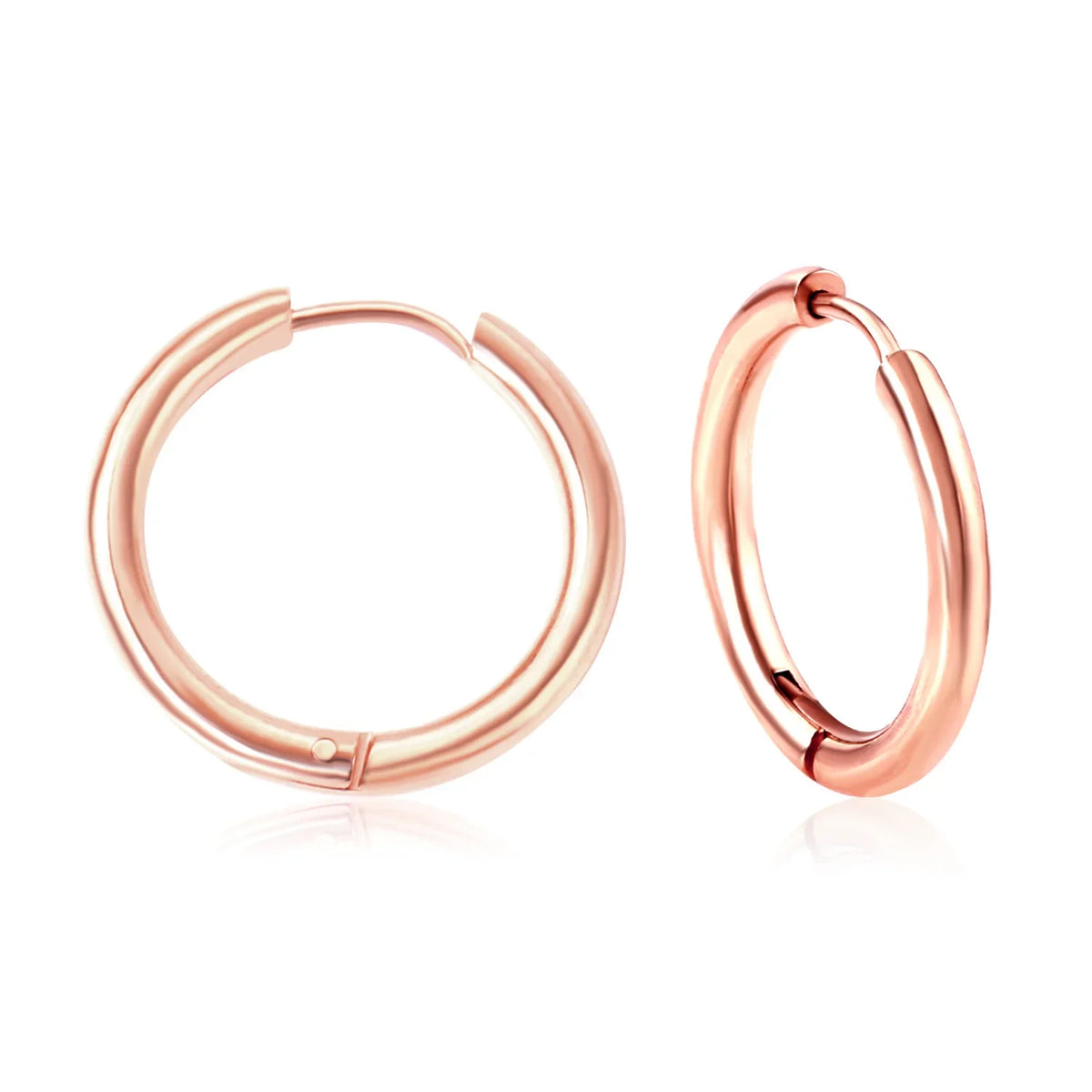 LUXUSTEEL U-Shaped and Geometric Hoop Earrings | Anti-Allergy Stainless Steel Earrings for Women and Men