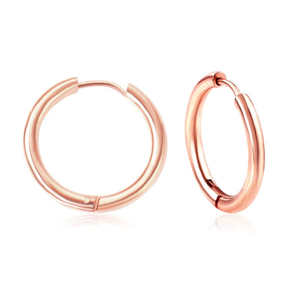 LUXUSTEEL U-Shaped and Geometric Hoop Earrings | Anti-Allergy Stainless Steel Earrings for Women and Men