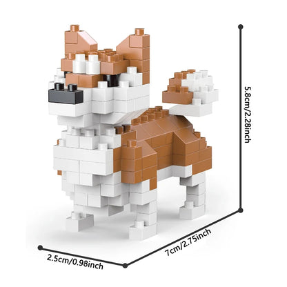 Mini Dachshund Dog Building Blocks Toy for Adults and Kids: Detailed and Lifelike Design,  Fun and Educational Construction Set