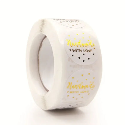 500pcs Handmade With Love Stickers | Baking Label Wedding Party Decoration Envelope Seal