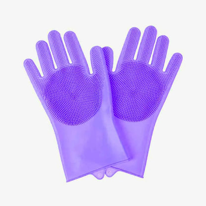 Premium Silicone Bathing Gloves for Dogs and Cats