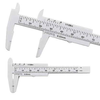 Student Plastic Vernier Caliper 0-80mm | Precision Measuring Tool for Students and DIY