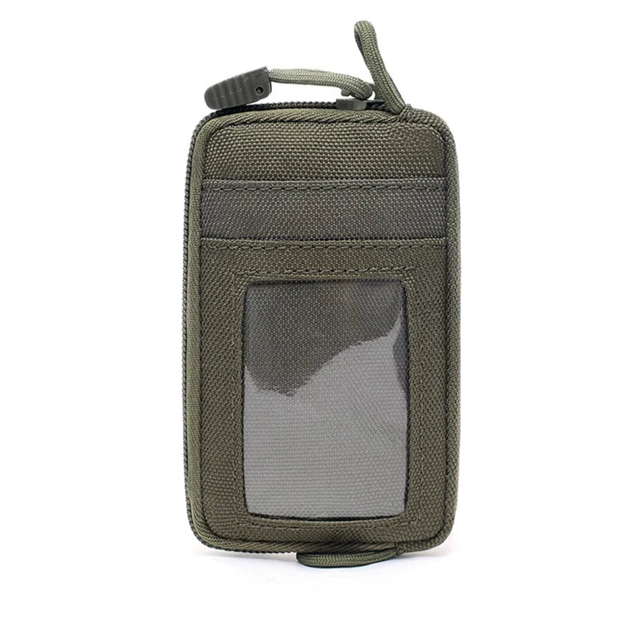 Waterproof Camping EDC Pouch | Tactical Key Purse Wallet with Card Slots and Zippers