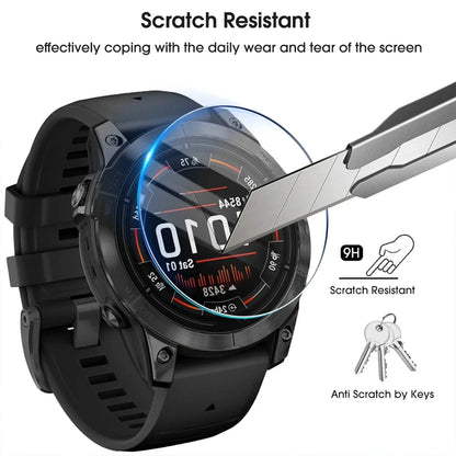 1-2 Pack HD Tempered Glass For Garmin Fenix 8 43MM 47MM 51MM 9H Anti-scratch Easy To Install Protective Film Screen Protector