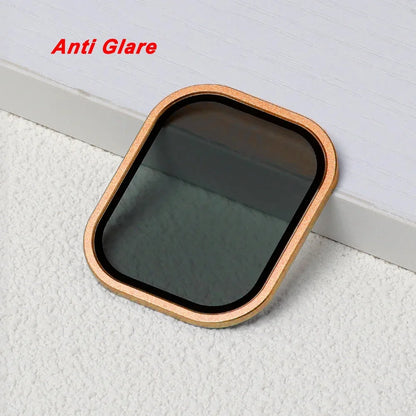 Tempered Glass For Apple Watch band ultra 49mm Screen Protector Anti-Scratch Glare HD Full Film Metal Bumper iWatch Ultra 49mm