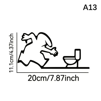 La Linea Minimalist Line Art Door Sticker | Home Decoration