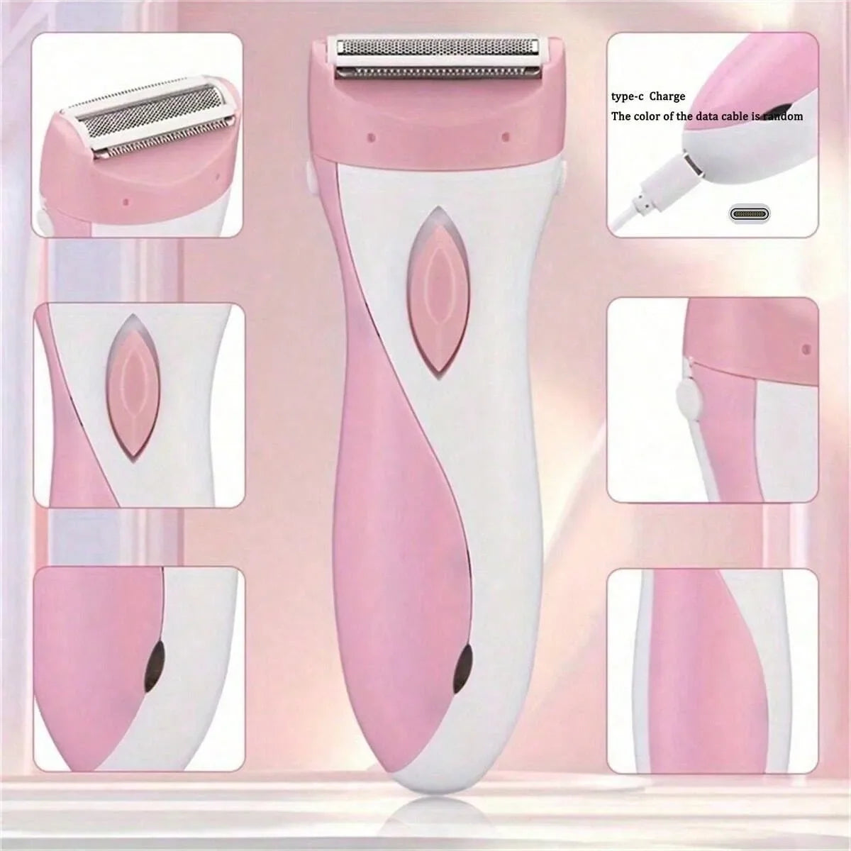Women's Electric Razor - USB Electric Lady Shaver, Ladies Epilator Razor, Foil Shaver With Stainless Steel Blade