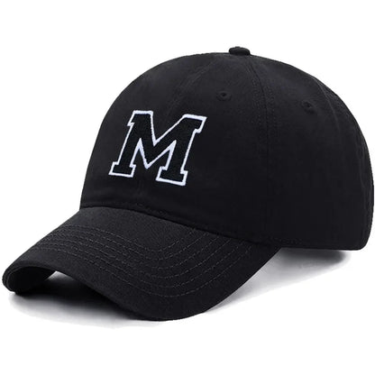 Initial Letter Embroidery Baseball Cap for Casual Sport Style