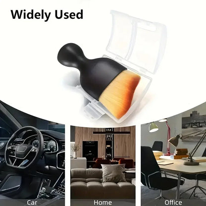 Car Interior Cleaning Brush Keyboard Air Conditioner Camera Thick Soft Fur Clean Brushes with Cover Crevice Dust Detailing Tools