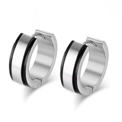 VNox Small Stainless Steel Hoop Earrings | Trendy Hypoallergenic Earrings for Women and Men