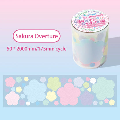 Colorful Star and Heart Die-Cut Stickers | Multi-Layer Hollow Decorative Journal Stickers