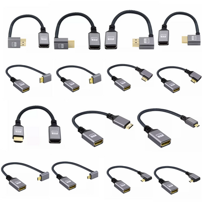 4K 60Hz HDMI-Compatible Extension Cable | Male to Female Adapter for Micro/Mini HDMI