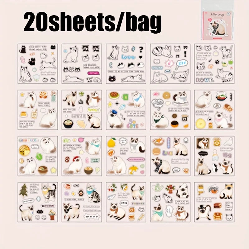 Mr. Paper Cute Foods Scrapbooking Sticker Book | Vintage Fruit Cake Sticker Set for DIY Crafts