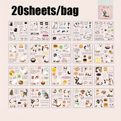 Mr. Paper Cute Foods Scrapbooking Sticker Book | Vintage Fruit Cake Sticker Set for DIY Crafts