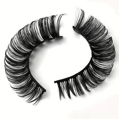 10 Pairs Russian Strip Lashes DD Curl | Fluffy Wispy Faux Mink Lashes Pack