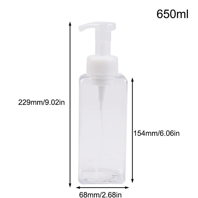 Portable Foam Soap Dispenser | Manual Press Pump Bottle for Bathroom and Travel