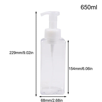 Portable Foam Soap Dispenser | Manual Press Pump Bottle for Bathroom and Travel